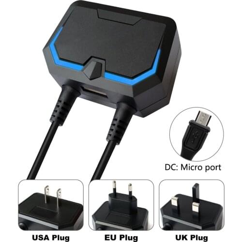3in1 AC Adapter with Micro USB Port for N-Switch I Switch Lite, XB1 Controller and PS4 controller