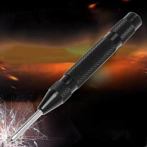Automatic Center Pin HSS 5 Inch Eye Punch Window Breaking 1PC Spring Loaded Marking Break Device Automatic Center Punch