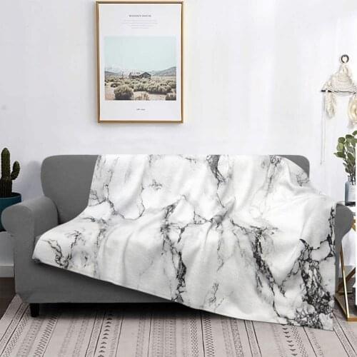 White Marble Throw Blanket Blanket Sofa Warm Picnic Nightmare Before Christmas Blankets For Sofas Bedspread 260 260