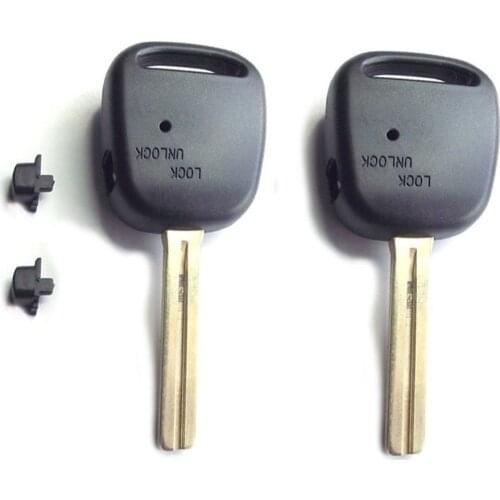 KEYECU Keyless Entry Remote Key Shell Case Fob Side 1 Button for Toyota Carina Estima Harrier Uncut Blade TOY48