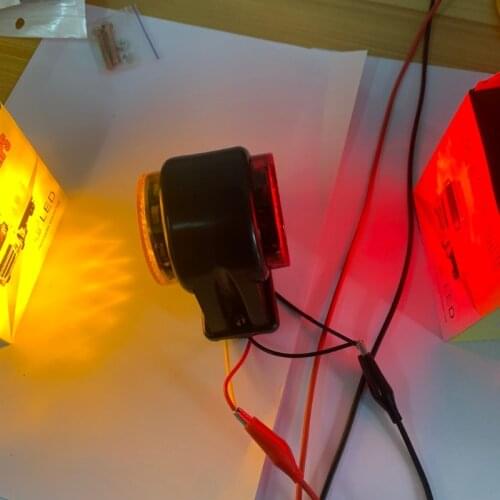 G5AD 1pc 14LED Car Trailer LED Side Marker Light Yellow Red Turn Signal Clearance Light Indicator Lamp for t.u.k.Lorry