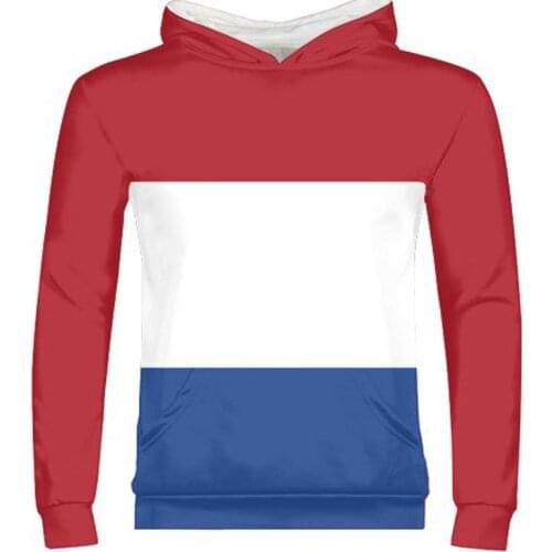 NETHERLANDS male free custom name photo nld zipper sweatshirt nation flag nl kingdom holland dutch print text country clothing