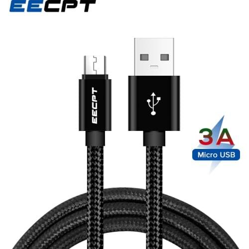 EECPT Micro USB Cable for Samsung S7 S6 Xiaomi Redmi 4 Note 5 Android Phone Charger Cable Microusb Fast Charging Wire Data Cord