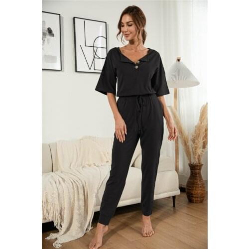 Overalls for Women Jumpsuits for Women Buttons Jump Suits for Women Pocket Grey Red Black Jumpsuits Elegant Mono Mujer Verano