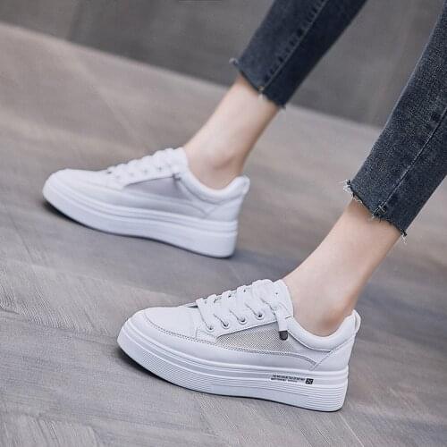 Hot New Sneakers Women 2021 Fashion Women Shoes Light Casual Shoes White Breathable Comfortable Walking Women Shoes