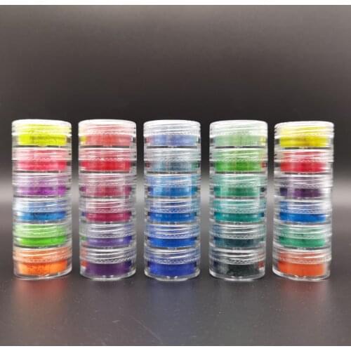 6 Colors In 1 Phosphor Pigment Powder Set Pearlescent Mica Powder Fluorescent Epoxy Resin Dye Pearl Pigment DIY Jewelry Making