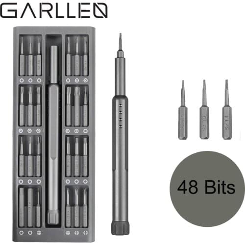 GARLLEN 49 IN 1 Screwdriver Set Precision Screwdriver Magnetic Screw Bit Screw Extractor Demolition Tool for Repair Electronics