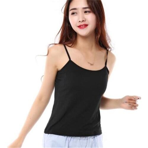 New Solid Color Halter Top Women Camisole Sleeveless Vest Slim Crop Top Women Camis Tank Top Base T-Shirt Multicolor For Women