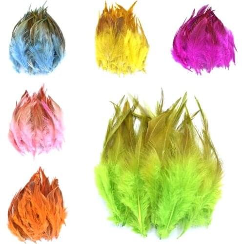 Wholesale 50 Pcs/Lot Pheasant Feathers for Needlework 4-6" 10-15cm Chicken Feather Decor DIY Jewelry Plume Decoration Plumes