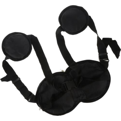 Adjustable Lumbar Back Support Pad for Better Sitting Posture Correcting, Ergonomic Waist Protector, Black