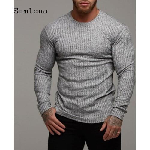 Мужские трикотажные футболки Samlona China At AliExpress