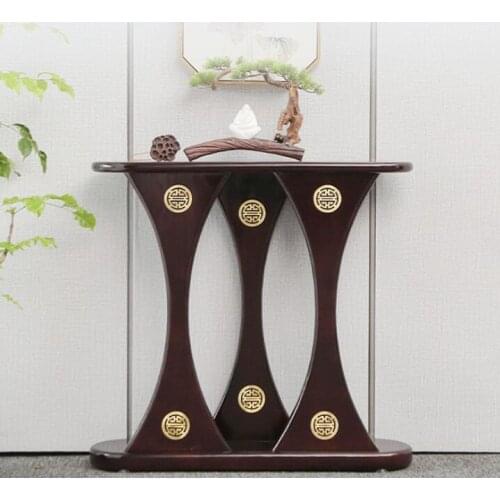 Solid wood porch cabinet, ultra thin wall side table, simple, light and luxurious small table