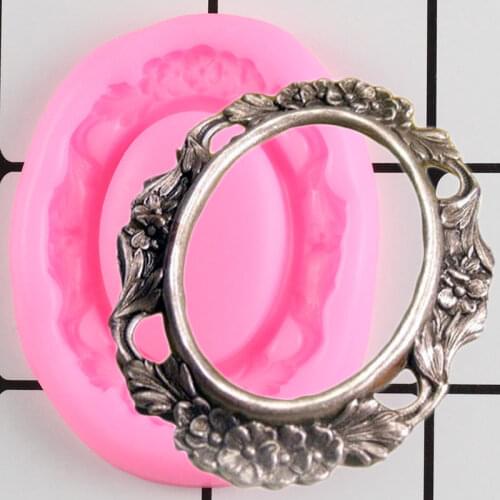 3D Frame Border Silicone Mold DIY Wedding Fondant Cake Decorating Tools Candy Clay Chocolate Gumpaste Mould Cupcake Baking