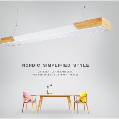 Modern fashion Wood+rion bar Cafe Restaurant pendant lamp study office aisle corridor living room dining room Chandelier light