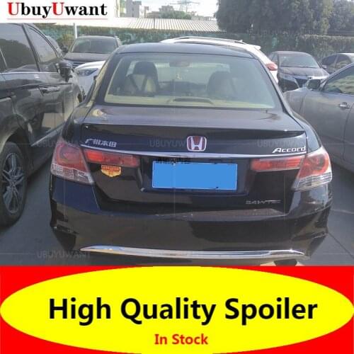 Car Tail Wing Decoration For Honda Accord 8th 2008 2009 2010 2011 2012 ABS Plastic Primer Color Rear Trunk Spoiler