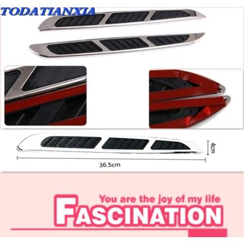 Car Styling Shark Gills Sticker for c4 citroen volkswagen golf 5 hyundai tucson 2017 renault scenic 3 for toyota ford focus 2