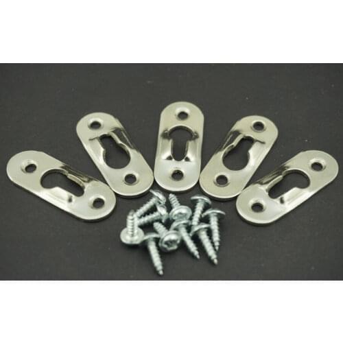 HEAVY DUTY STAINLESS STEEL PICTURE HANGERS KEYHOLE PICTURE FRAME HANGER & SCREW