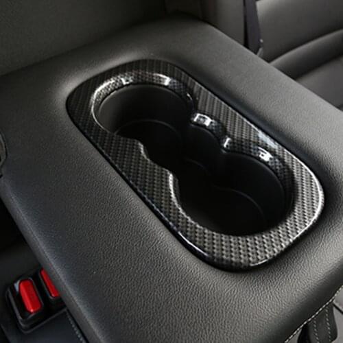 Foal Burning Car Chrome Rear Water Cup Holder Protection Cover Trim Sticker for Renault Koleos 2017 2018 Stickers Accessories