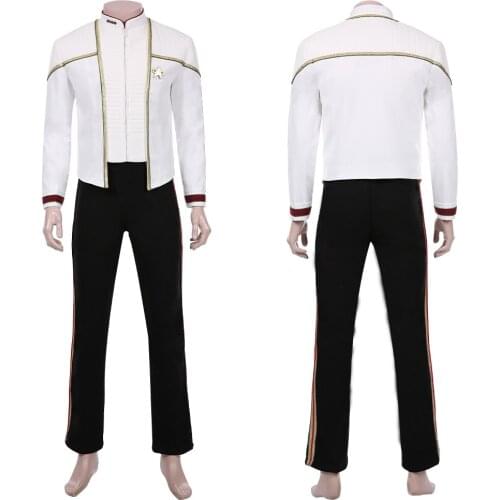 Star Cosplay Trek Jean Luc Picard Cosplay Costume Uniform Suit Jacket Pants Outfits Halloween Carnival Party Fancy Suit