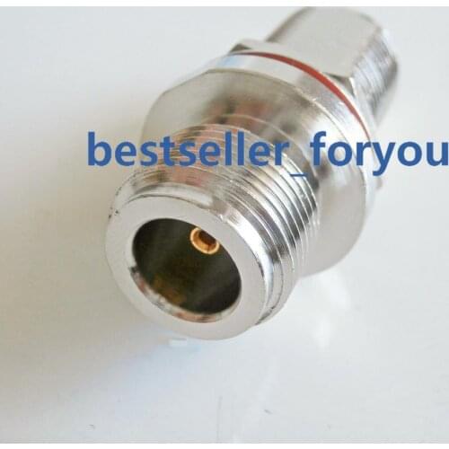 1X N female to N Female Nut bulkhead RF Coax Adapter Connector