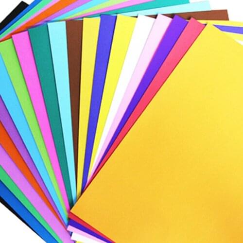 20 Pcs/Set 52.2x37.5 CM Colorful Hard Cardboard Children DIY Manual Greeting Card Material Kit Learning Craft Toys Decoration