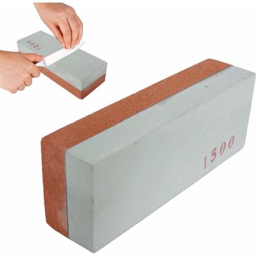 400#+1500# Kitchen Double Sided Sharpening Sharpener Wet Stone Razor Whetstone 10x35x25mm