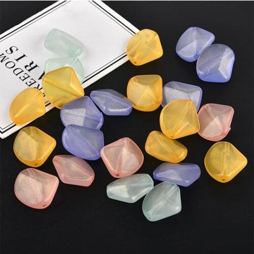 50pcs/lot handmade color irregular shape resin beads charms diy jewelry earrings/necklace/bracelet pendants accessory