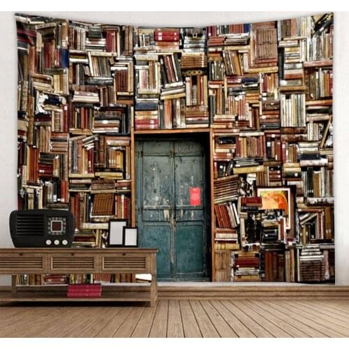 Neat Bookshelf Beautiful Mandala Tapestry Wall Hanging Beach Towel,Home Decor Tapestries Living Room Bedroom Couch Blanket