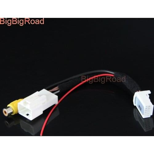 BigBigRoad Car Rear View Parking Camera Adapter Connector Wire 12pins For Skoda Octavia Mk3 (5E) 2012- 2017 2018