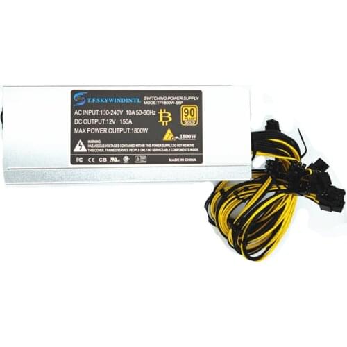 1800W Switching Mining Power Supply antminer Power supply unit 1800W PSU for bitcoin miner pc power supply 6pin asic bitmain