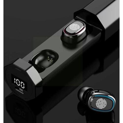 New Bluetooth-compatible Earphone Wireless Headphones Sem Fone Earbuds Fio HIFI Micrphone Sport Auriculares Headset With H9J4
