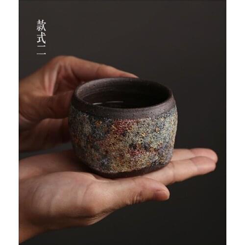 Kaifu tea cup host cup single cup individual cup coarse pottery tea cup small tea cup