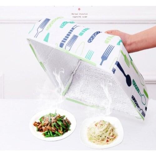 Oxford Cloth Foldable Dish Cover Insulation Meal Cover Food Fly Cover Dust Cover Kitchen Table Supplies Portable Dish Cover
