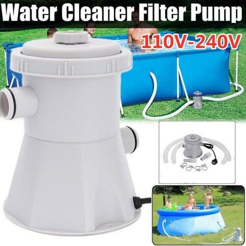110V-240V Swimming Pool Electric Filter Pump Water Cleaning Tool Above Ground Pool Electric Pool Filter Pump Circulation Pump
