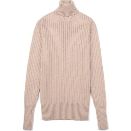 European and American Best-selling High-quality Slim-fit Solid Color Bottoming Shirt Fashion Trend Casual Womens Sweater