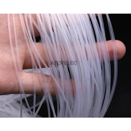 0.5*1 Flexible Soft Food Grade Silicone Hose Tube Pipe ID_0.5mm OD_1mm Transparent Clear 180Deg.C