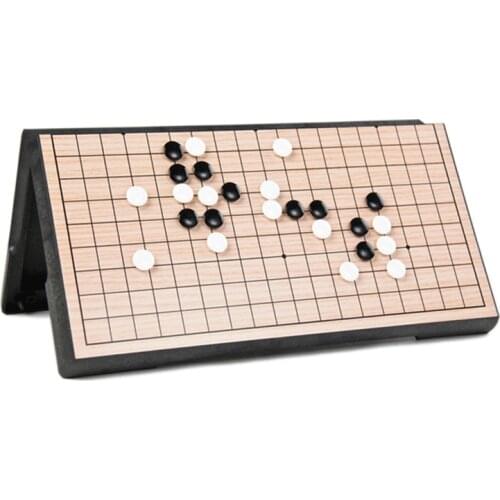 Go Chess Magnetic Go Game 19 Road 361 Pcs/Set Weiqi Christmas Gift Chinese Old Game of Go Folding Chessboard Kids Toy G01