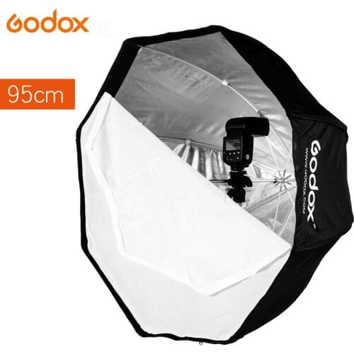Godox Portable 95cm / 37.5in Umbrella Octagon Softbox Reflector for Flash Speedlight