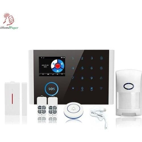 Intelligent auto wireless security alarm system WIFI+GSM+GPRS support APP control for home and personal