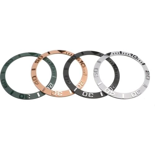 38mm Ceramic Watch Bezel Insert For 40mm Mens Watch Face Watches Replace Accessories Inner Diameter 30.7mm