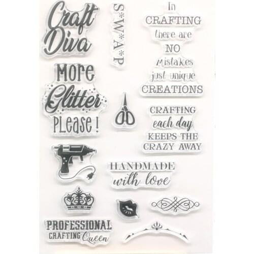 KLJUYP Handmade Clear Stamps Scrapbook Paper Craft Clear stamp scrapbooking