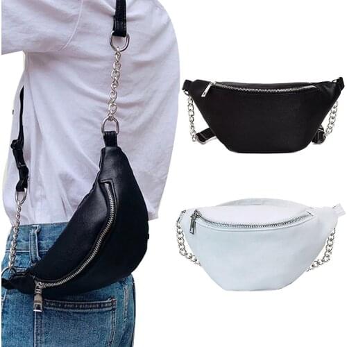 Hot!!! Women Faux Leather Crossbody Chest Pouch Waist Fanny Pack Travel Hip Bum Bag