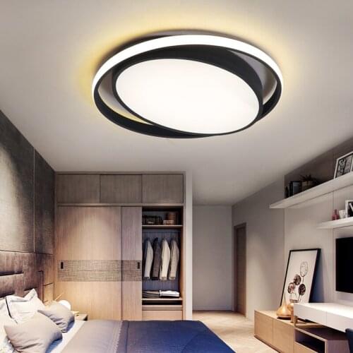 Minimalism White/Black Modern LED ceiling lights lampada led For Bedroom Foyer Home lamparas de techo ceiling lamp
