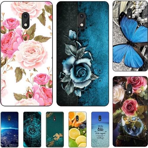 Fashion Flower Case For itel A16 itel A16 Plus Cover Soft Silicone Cat Printing Capa Back Coque