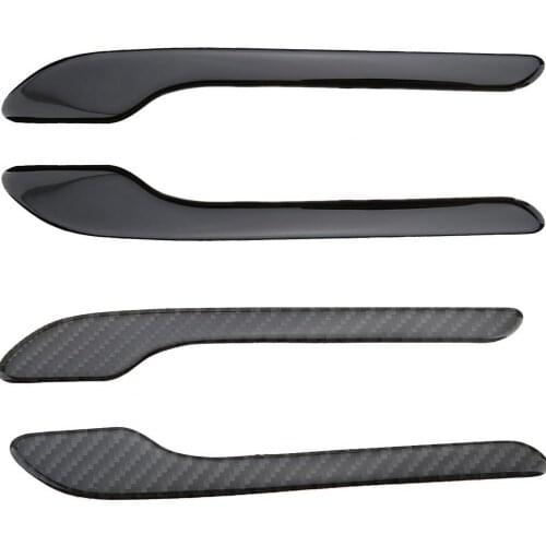4Pcs Anti-Scratch Exterior Carbon Fiber Door Handle Stickers for Tesla Model 3