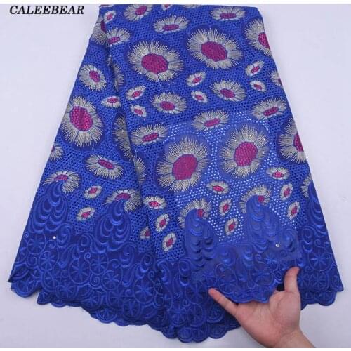 Newest African Swiss Voile Lace In Switzerland Embroidery Nigerian Voile Lace Fabric For Dress Swiss Cotton Lace Fabrics S2179