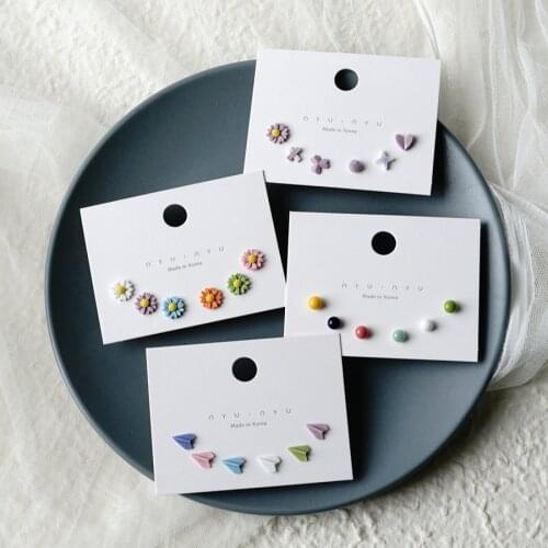 New Fashion Ceramic Earrings Earring Sets Fashion Jewelry For women Free shipping #T4