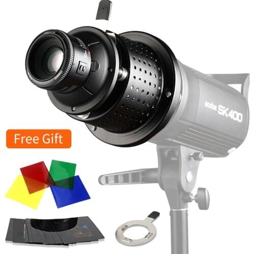 OT1 Bowens Mount Focalize Conical Snoots Photo Optical Condenser Art Special Effects Shaped Beam Light Cylinder with lens Color