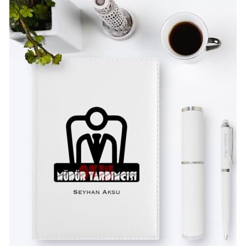 Personalized School Assistant Manager 2020 Leather Organizer & Pen Gift Set-1