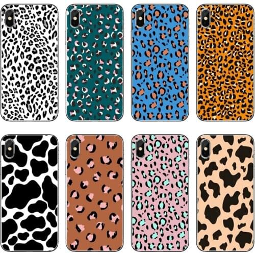 Leopard Print Dot Transparent Phone Case For iPhone 12 11 Pro Max Mini XS Max XR X 8 7 Plus 6 6S Plus 5 5S SE 2020